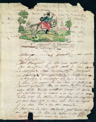 Lettre illustrée d